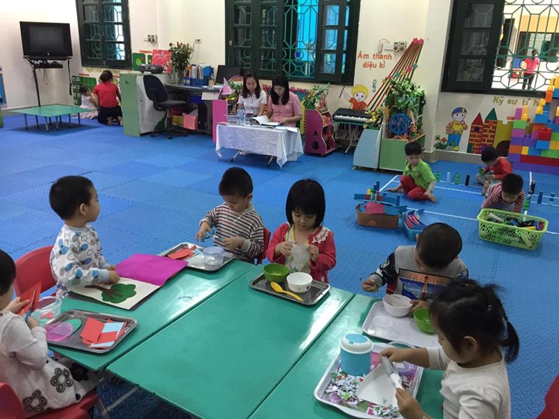 Trường mầm non Long Biên đón Đoàn kiểm tra nội bộ của ngành Giáo dục Quận Long Biên về kiểm tra nội bộ trường học năm học 2016 - 2017